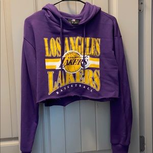 Lakers cropped hoodie